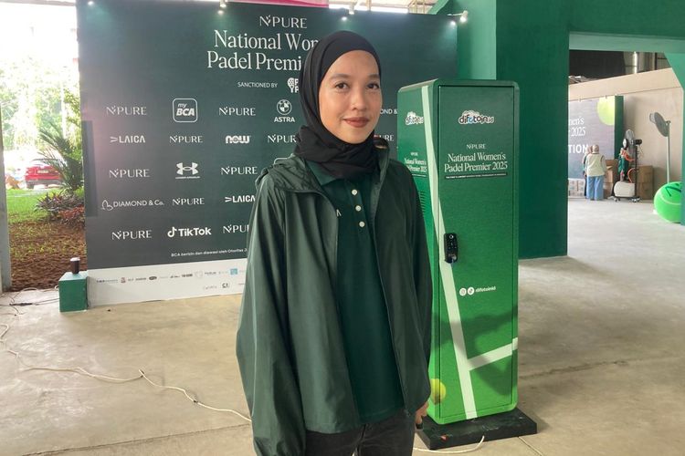 CMO NPURE Kanya Trihapsari, saat ditemui di NPURE National Women?s Padel Premier(NWPP) 2025 di Bandeja Padel Arena, Jakarta Utara, Jumat (5/12/2025).