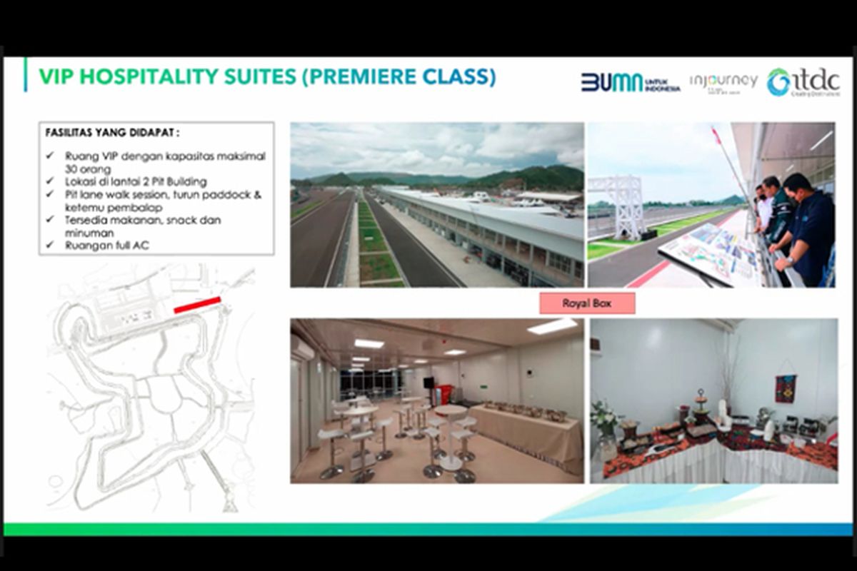 VIP Hospitality Suites (Premiere Class) di Pertamina Grand Prix of Indonesia