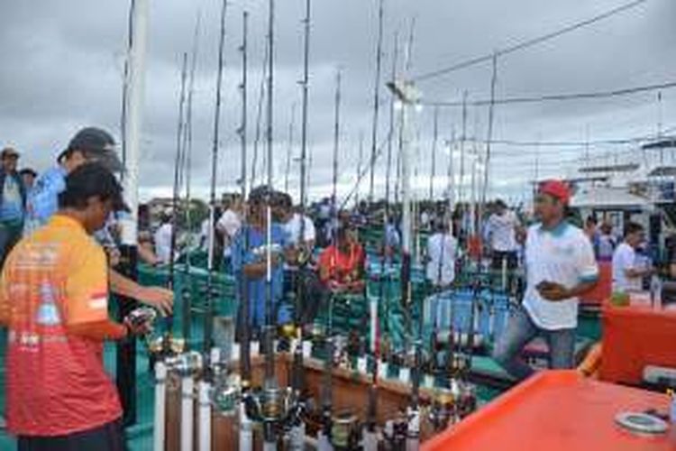 Sebanyak 116 peserta mengikuti lomba mancing di Morotai, Maluku Utara, Kamis (29/9/2016).