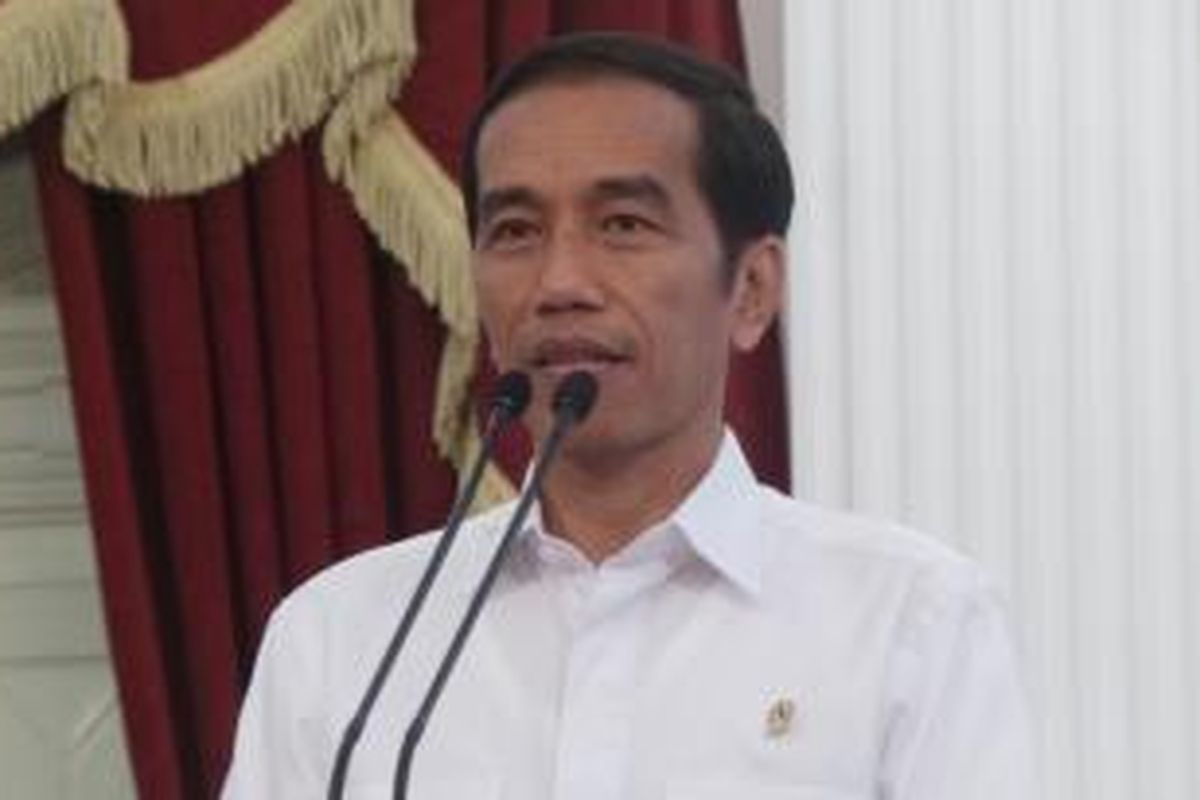 Presiden Joko Widodo saat memutuskan solusi atas konflik KPK-Polri di Istana Merdeka, Rabu (18/2/2015). Presiden batal melantik Komjen Budi Gunawan sebagai Kapolri.