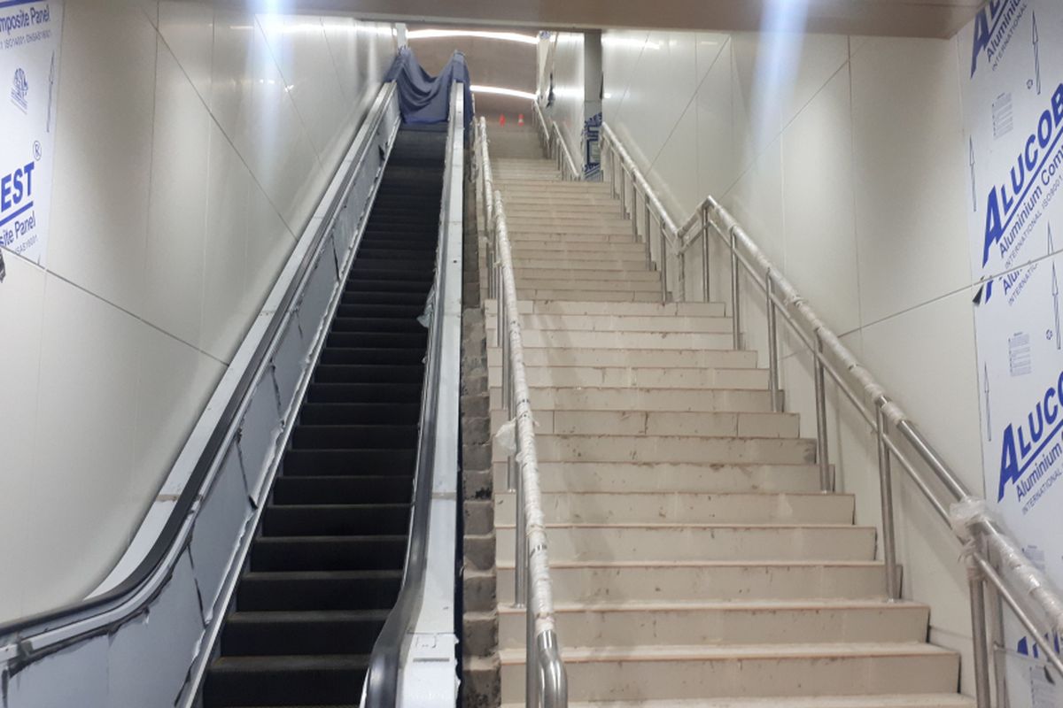 Kondisi Stasiun MRT Dukuh Atas di Jakarta Pusat, Kamis (29/11/2018).