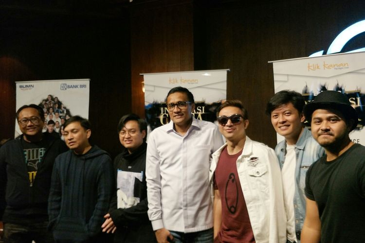 Suasana jumpa pers konser Inspirasi Cinta Yovie and His Friends di Epicentrum, Rasuna Said, Jakarta Selatan, Jumat (18/10/2019).