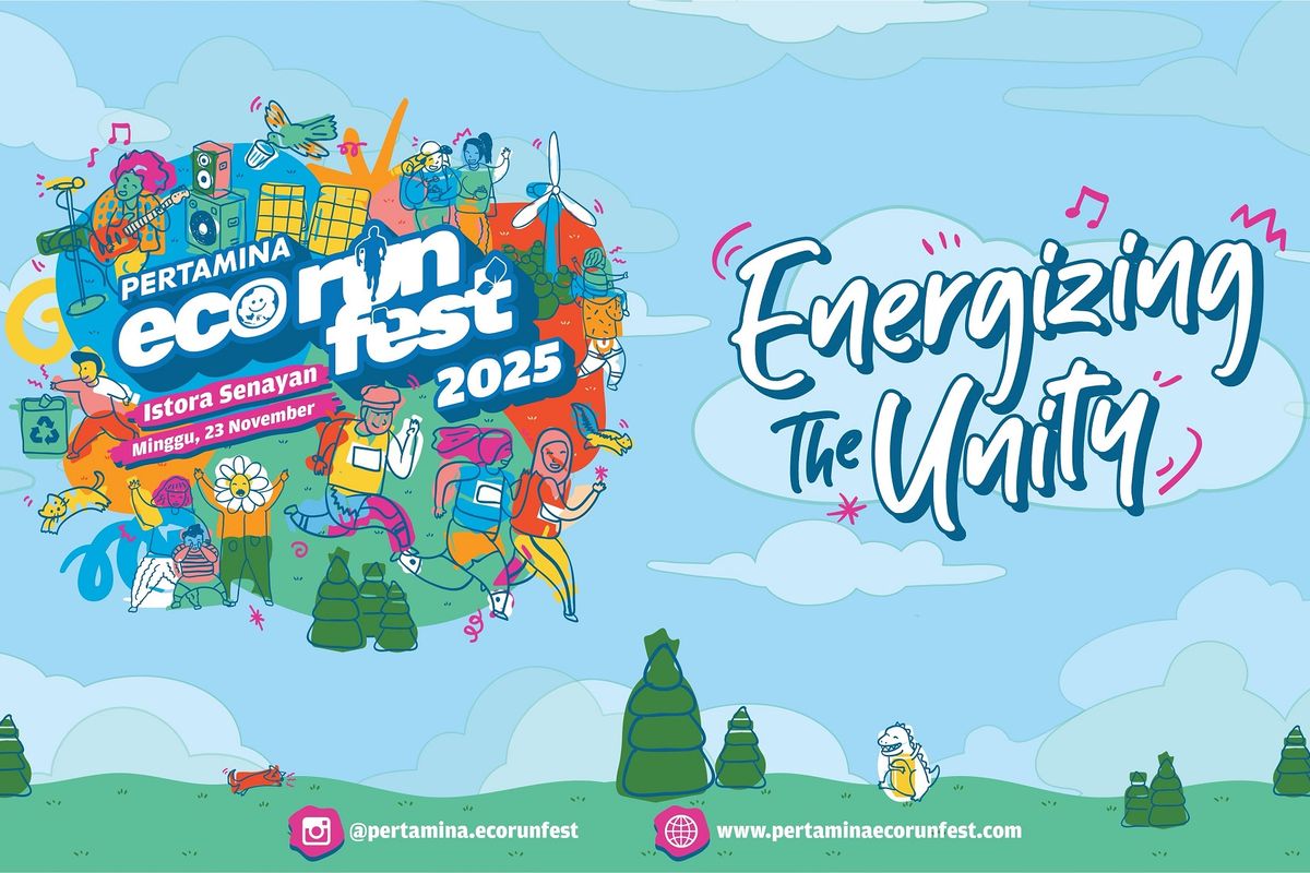 Pertamina Eco RunFest 2025 bertajuk ?Energizing The Unity? dengan konsep gaya hidup berkelanjutan dan ramah lingkungan akan diselenggarakan di Istora Senayan Jakarta pada 23 November 2025.
