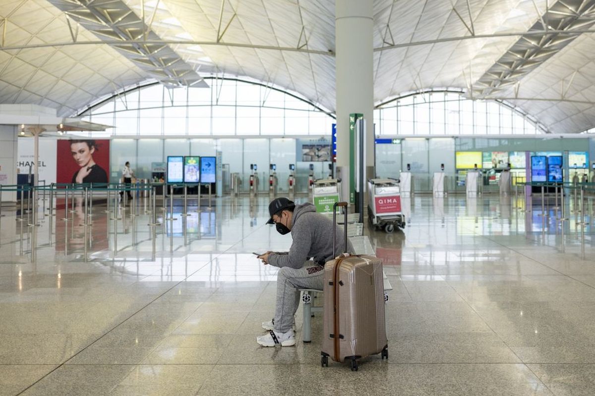 An empty airport gate during the Covid-19 pandemic