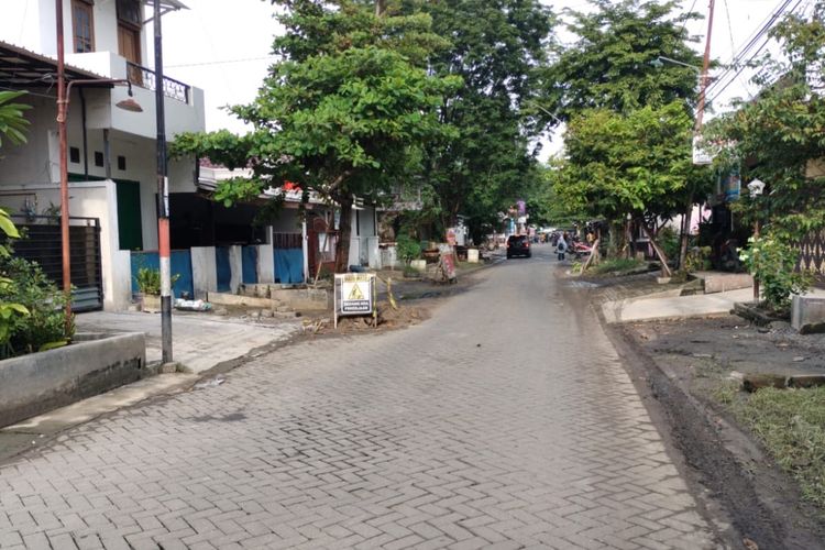 Wilayah Tlogosari Kulon, Kecamatan Pedurungan, Kota Semarang, yang sempat terendam kini sudah sepenuhnya kering.