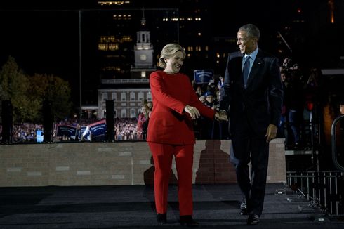 Barack Obama dan Hillary Clinton Jadi Orang Paling Dikagumi di AS