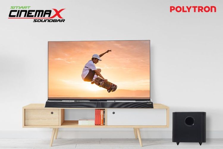 Polytron 4K UHD Smart Cinemax Soundbar Google TV 