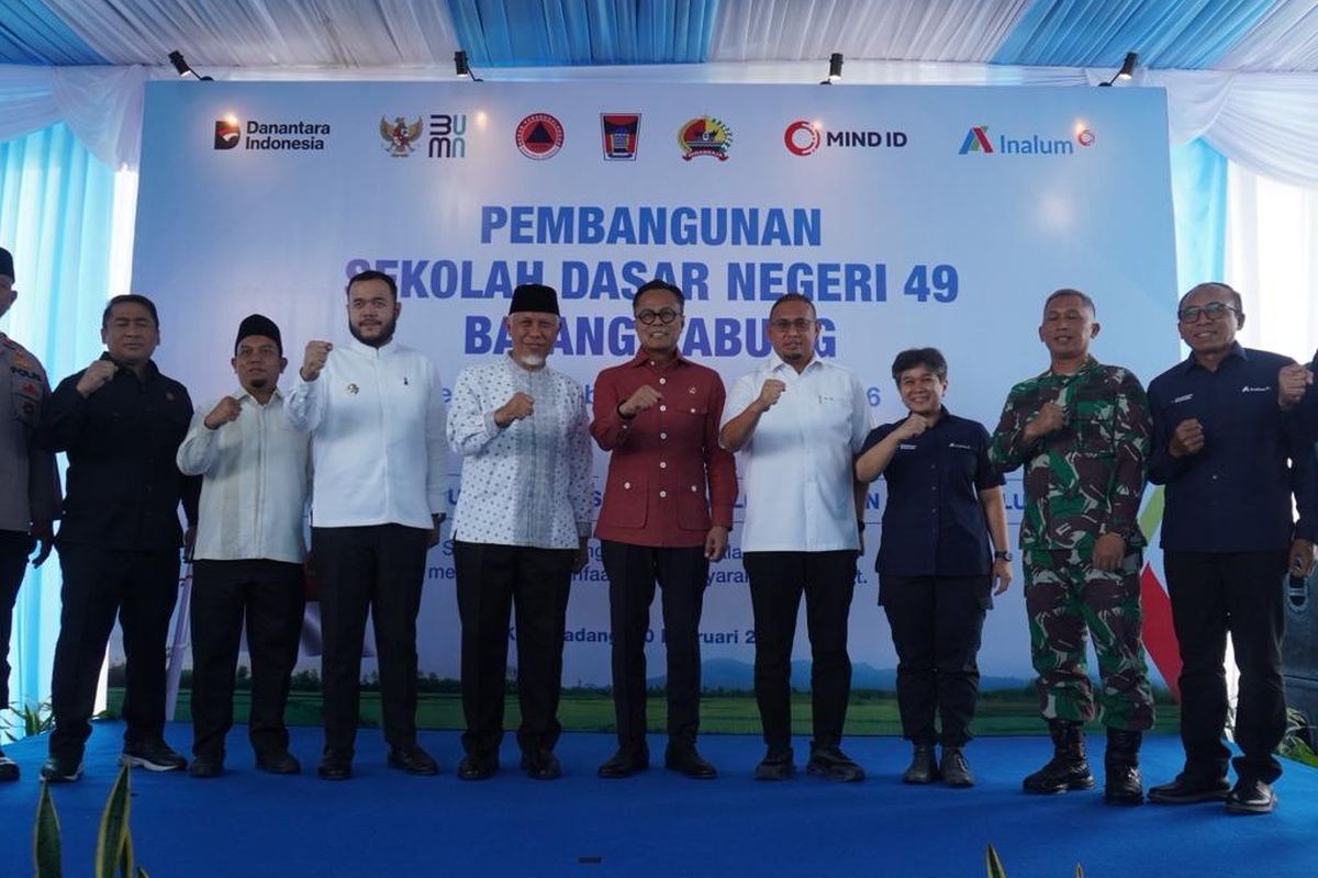 Inalum Bangun SD Terdampak Banjir di Padang, Pemulihan Dimulai