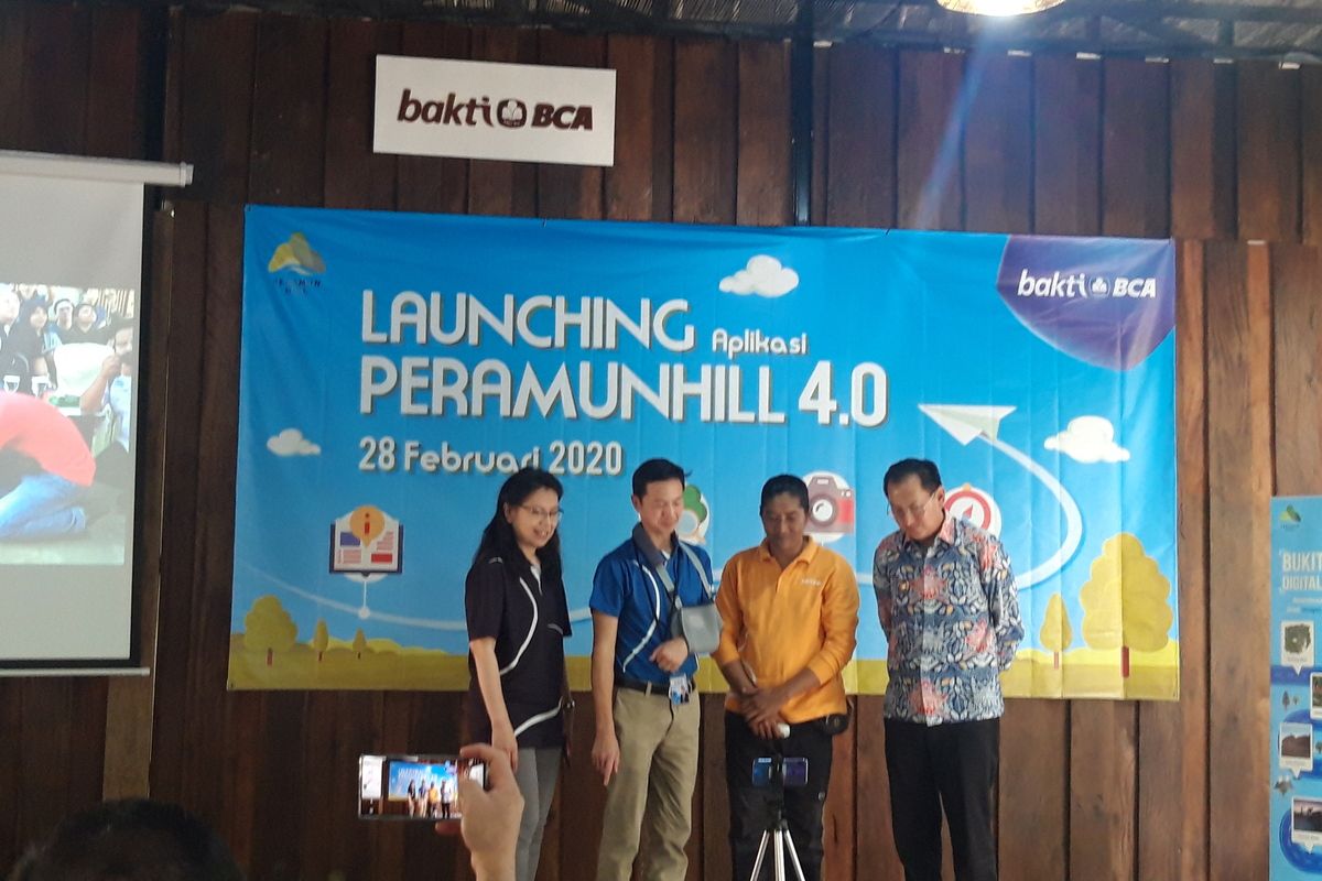 Peluncuran Aplikasi PeramunHill 4.0 oleh Wakil Direktur Utama PT Bank Central Asia (Tbk) (KOMPAS100: BBCA) di Belitung, Jumat (28/1/2020).