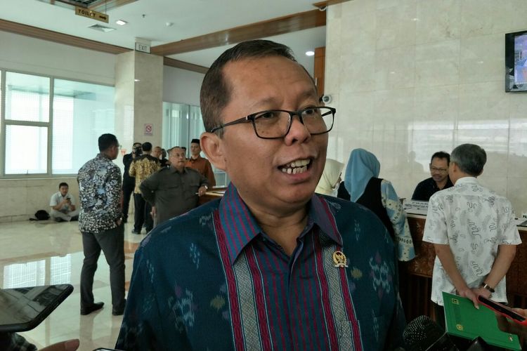Wakil Ketua Tim Hukum Jokowi-Maruf, Arsul Sani di Kompleks Parlemen Senayan, Jamarta, Selasa (28/5/2019). 