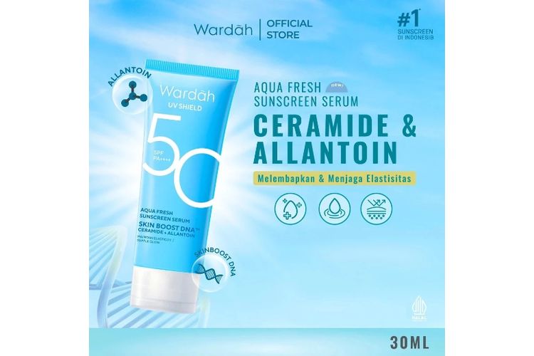 Wardah UV Shield Aqua Fresh Sunscreen Serum SPF50 PA++++