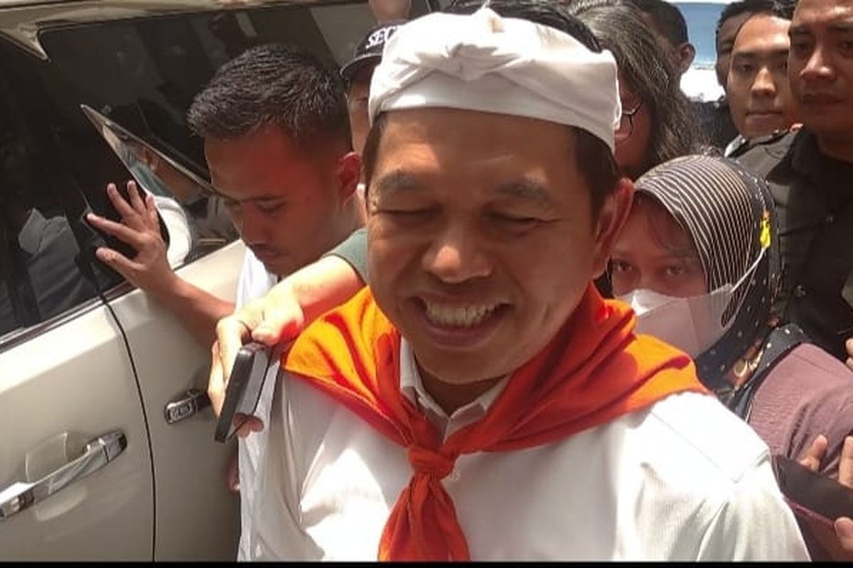 Gubernur Jawa Barat, Dedi Mulyadi, saat ditemui di Kampus UIN Sunan Gunung Jati, Jalan AH Nasution, Kota Bandung, Selasa (23/9/2025).