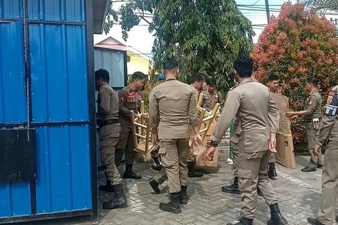 Penertiban PKL di Polewali Mandar Tegang, Para Pedagang Menangis Saat Lapaknya Diangkut Paksa