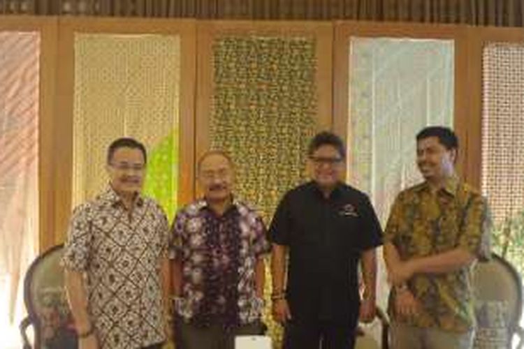 Diskusi Badan Pemenangan Pemilu PDI-P di Darmawangsa, Jakarta Selatan, Minggu (17/7/2016).