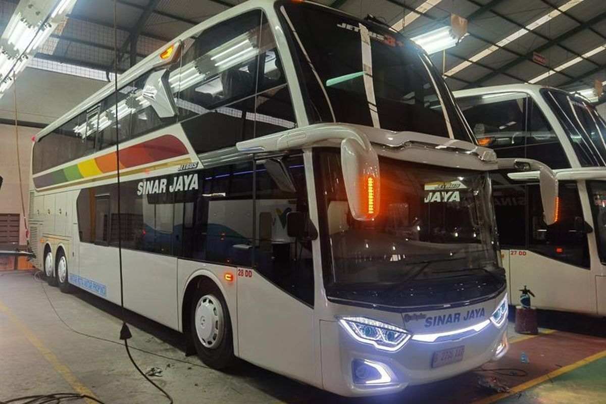 Bus AKAP baru PO Sinar Jaya