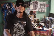Optimistis Seniman Jalanan Karyanya Dihargai meski Sering Lukisannya Terpaksa Dibakar...