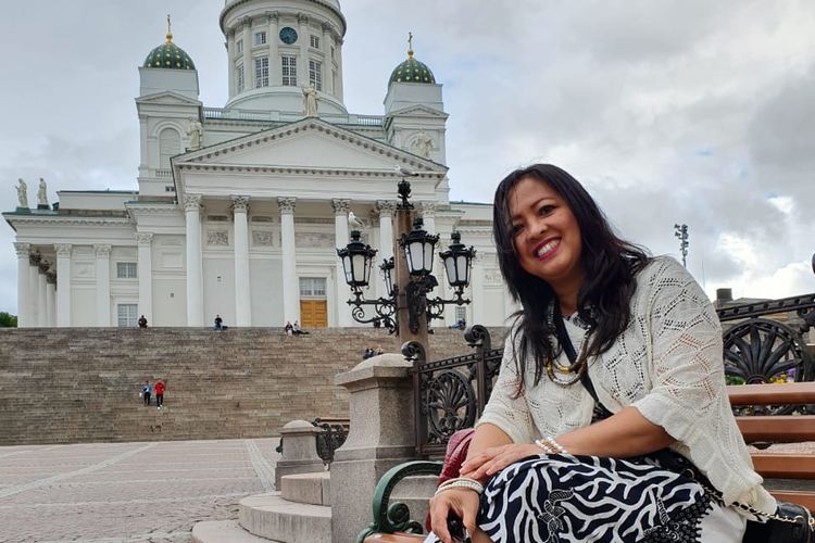 Evita Wishnuwardani Haapavaara (55), WNI yang menetap di Finlandia sejak 1994.