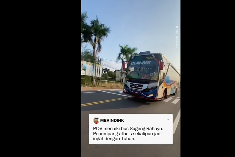 Cuplikan video bus Sugeng Rahayu