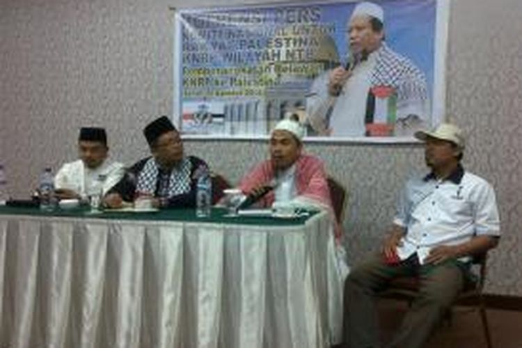 KNRP wilayah NTB ikut mengirimkan relawan menyampaikan bantuan kemanusiaan ke Palestina