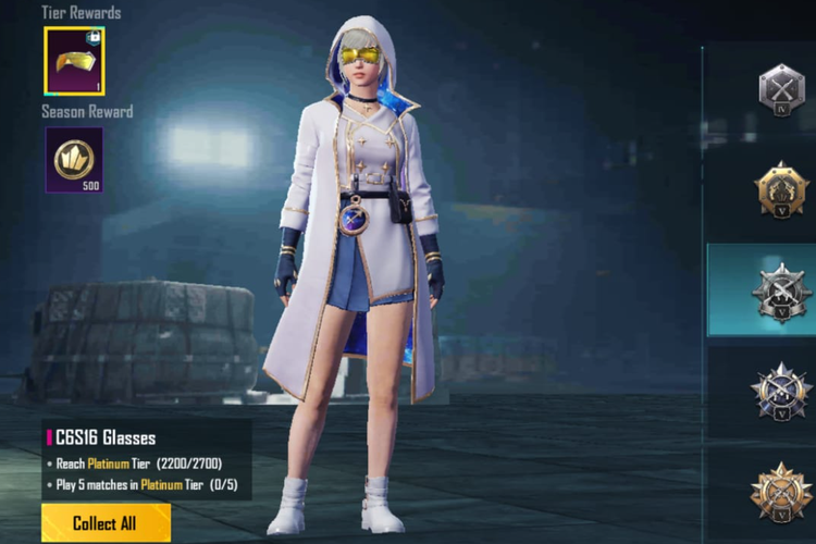 Skin PUBG Mobile Gratis dari Push Rank Season C6S16