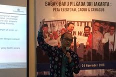 Charta Politika: Agus-Sylvi 29,5 Persen, Ahok-Djarot 28,9 Persen, Anies-Sandi 26,7 Persen