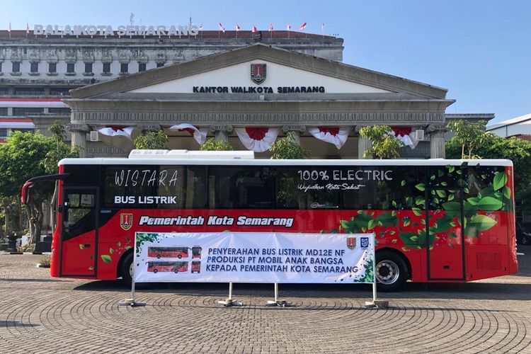 Bus listrik MAB Semarang