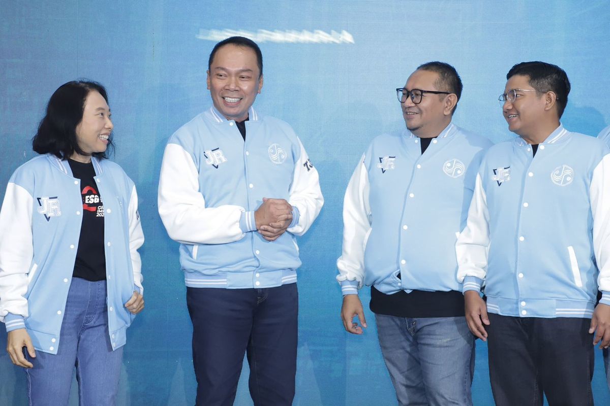 Direktur Utama Jasa Raharja Rivan A Purwantono pada acara Workshop Integrasi ESG dalam Praktik tanggung jawab sosial dan lingkungan (TJSL).