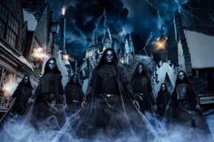 Saat halloween USJ mengadakan tema Harry Potter di areanya