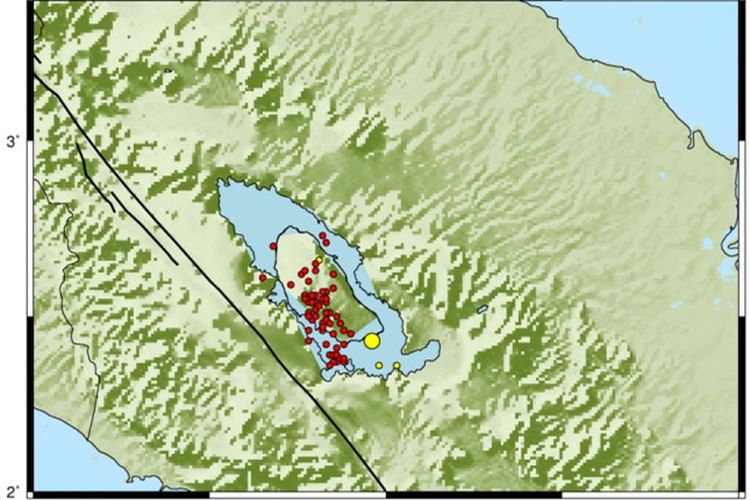 Sejak akhir Januari 2021, 63 rentetan gempa mengguncang Samosir, Sumatera Utara. Kekuatan setiap rentetan gempa terbilang kecil, termasuk gempa swarm.