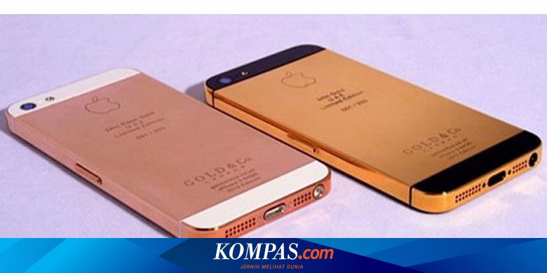 iPhone 5 Berlapis Emas 24 Karat Dibanderol Rp 40 Juta