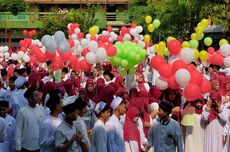 Hari Santri Nasional: 1.400 Siswa di Lamongan Terbangkan Balon Harapan