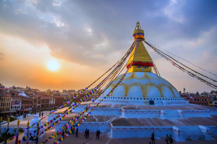 Boudhanath Stupa di Kathmandu, Nepal 