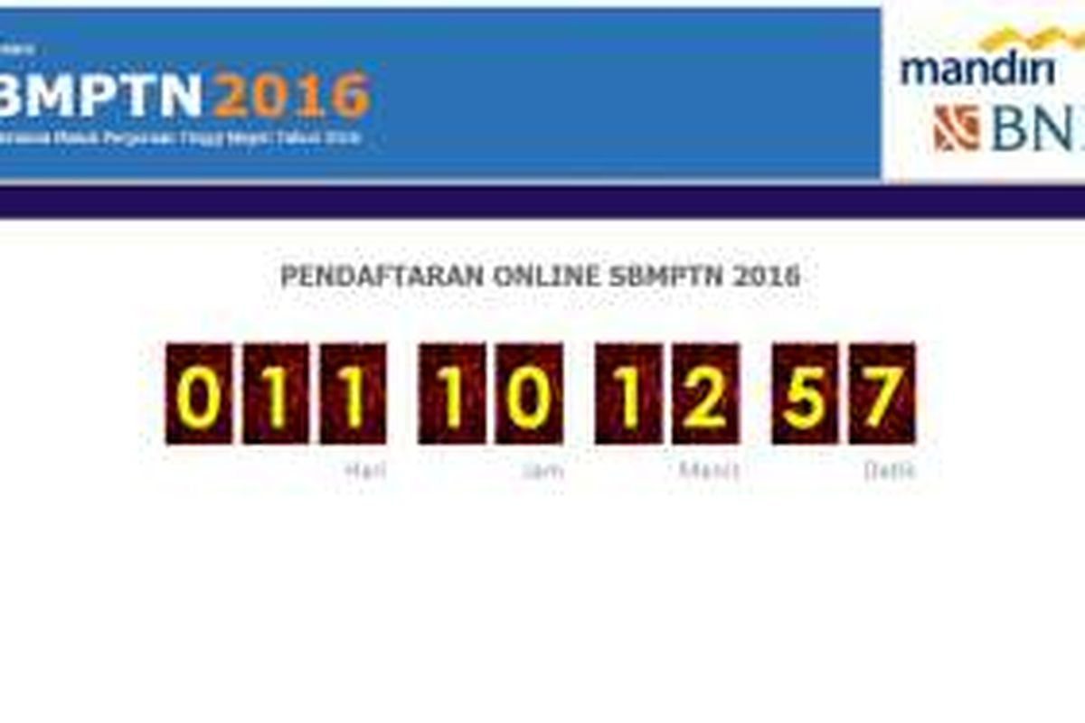 Pendaftaran SBMPTN 2016 segera dibuka.