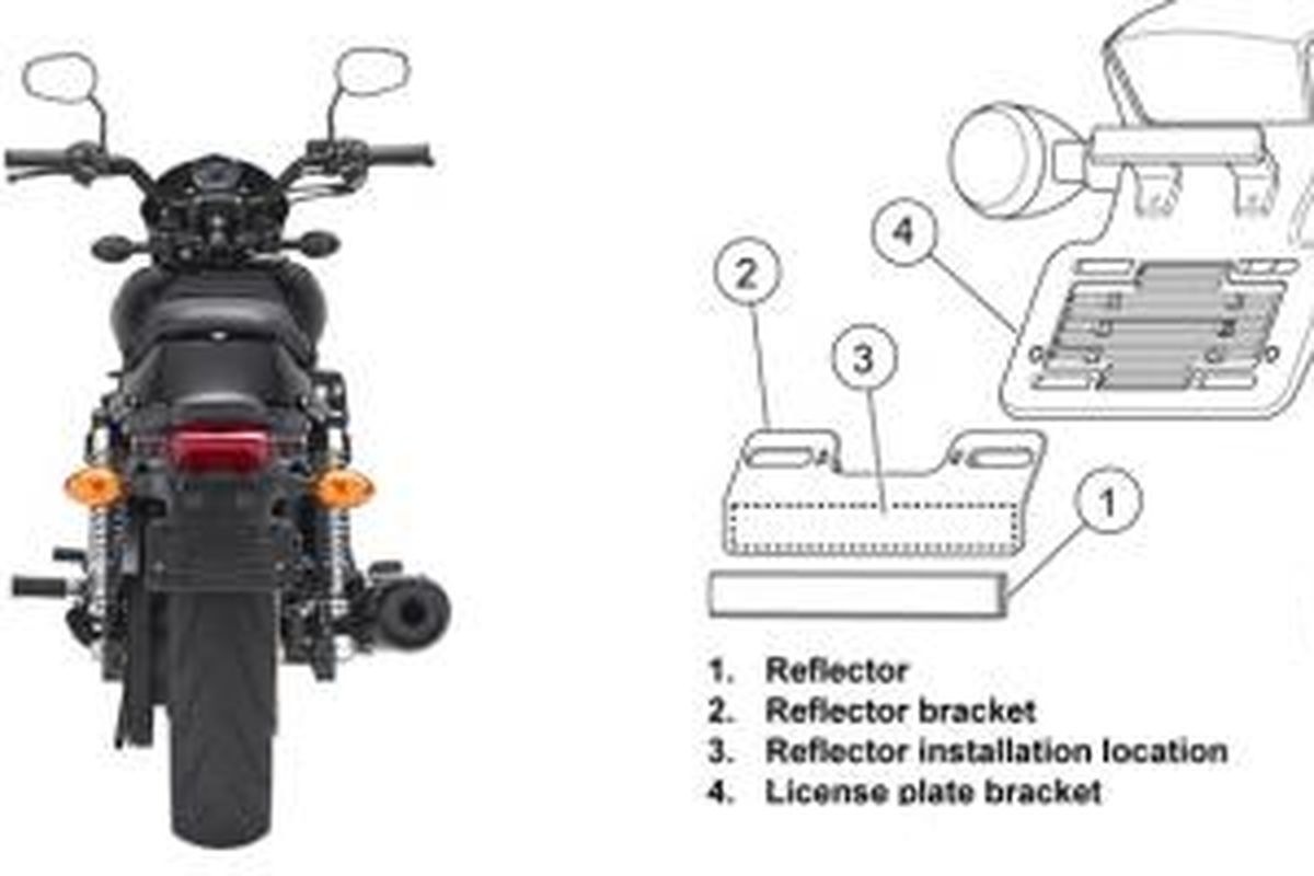Harley-Davidson Street di-recall karena tak terpasang komponen reflektor di bagian belakang.