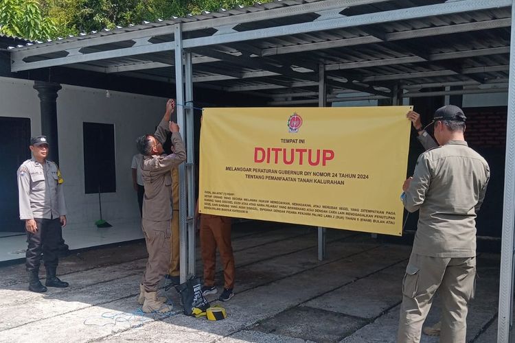 Penginapan di Gunungkidul Ditutup Paksa, Berdiri Tanpa Izin di Tanah Kalurahan