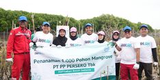 Cegah Abrasi dan Lindungi Masyarakat, PTPP Tanam 1.000 Mangrove di Pesisir Tambakrejo