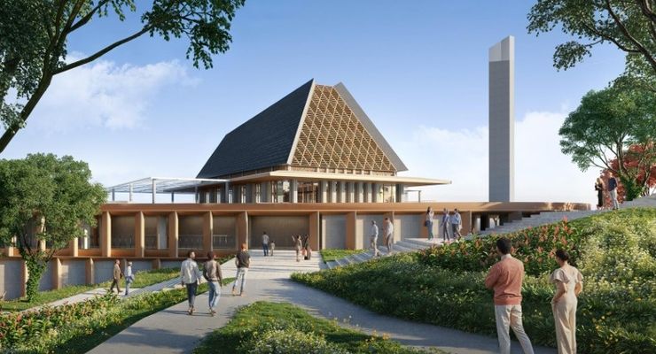 Begini Makna Filosofis Arsitektur Vernakular Gedung MPR dan MA di IKN