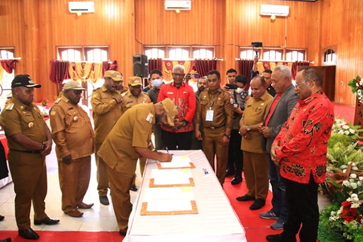 Dukungan masyarakat Papua terhadap DOB Provinsi Papua Tengah. (

