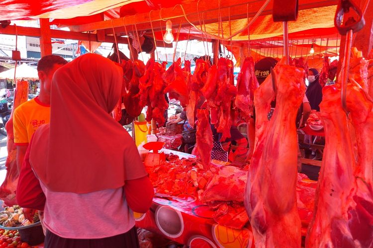 Pedagang daging di Kota Bengkulu