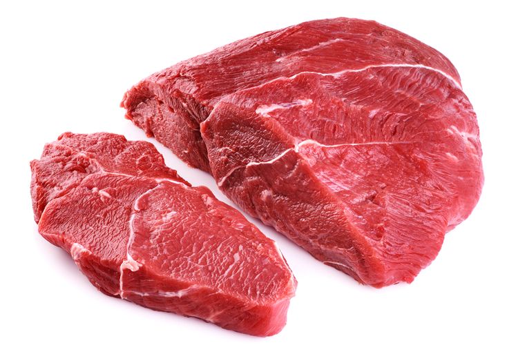 Ilustrasi daging sapi segar. 
