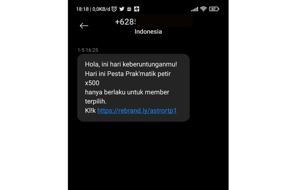 cara mengatasi pesan spam