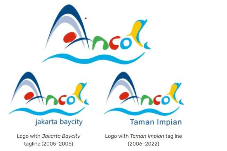 Wujud logo Ancol yang lebih ekspresif dan berwarna pasca go-public Ancol 