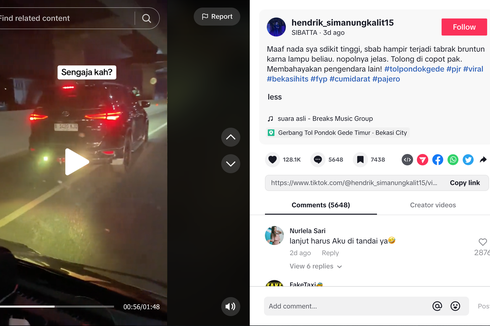 Video Fortuner Pakai Lampu Rem Silau, Cekcok dengan Sopir Pikap
