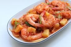 Resep Tumis Udang Manis Pedas ala Thailand