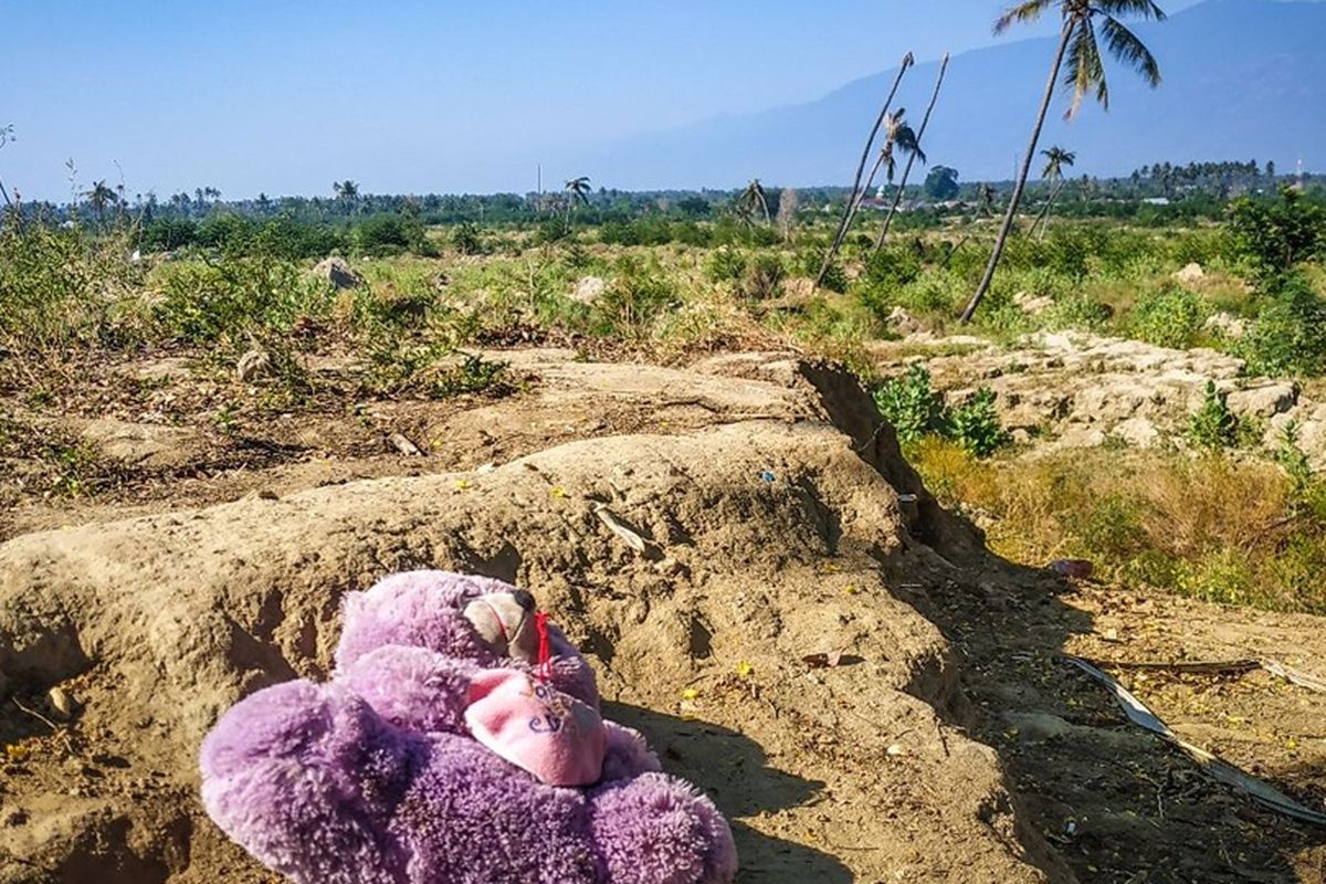Wilayah Petobo, Kota Palu, Sulawesi Tengah kini tak bertuan setelah pemukiman di atasnya tertimbun tanah akibat fenomena likuifaksi saat gempa 28 September 2018 silam.