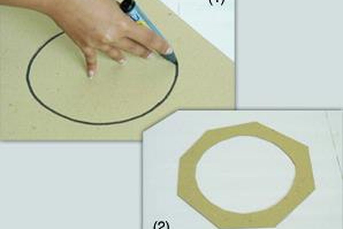 Cara membuat hiasan pintu. (Tahap 1&2)