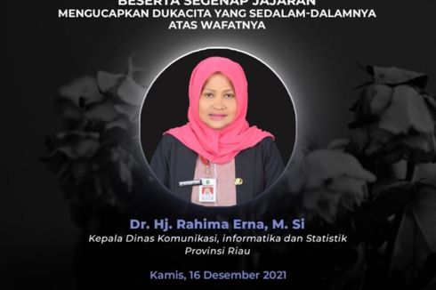 Kadis Kominfo Meninggal, Gubernur Riau: Rahima Erna Pekerja Keras