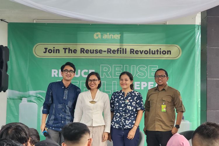 Alner, startup asal DKI Jakarta yang fokus menyediakan solusi kemasan guna ulang untuk produk konsumen harian, meresmikan Toko Experience Guna Ulang di Kemang, Jakarta Selatan pada Senin, 1 April 2023.