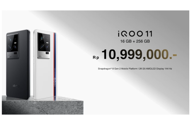 Harga iQoo 11 5G di Indonesia.