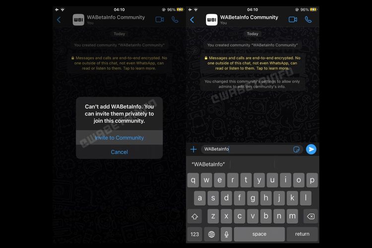 Fitur Communities di WhatsApp.